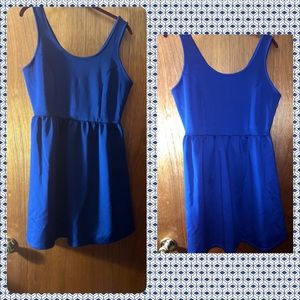 Royal blue skater dress